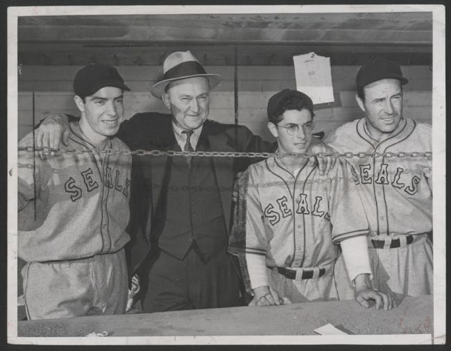1937 PCL Ty Cobb DiMaggio Brothers